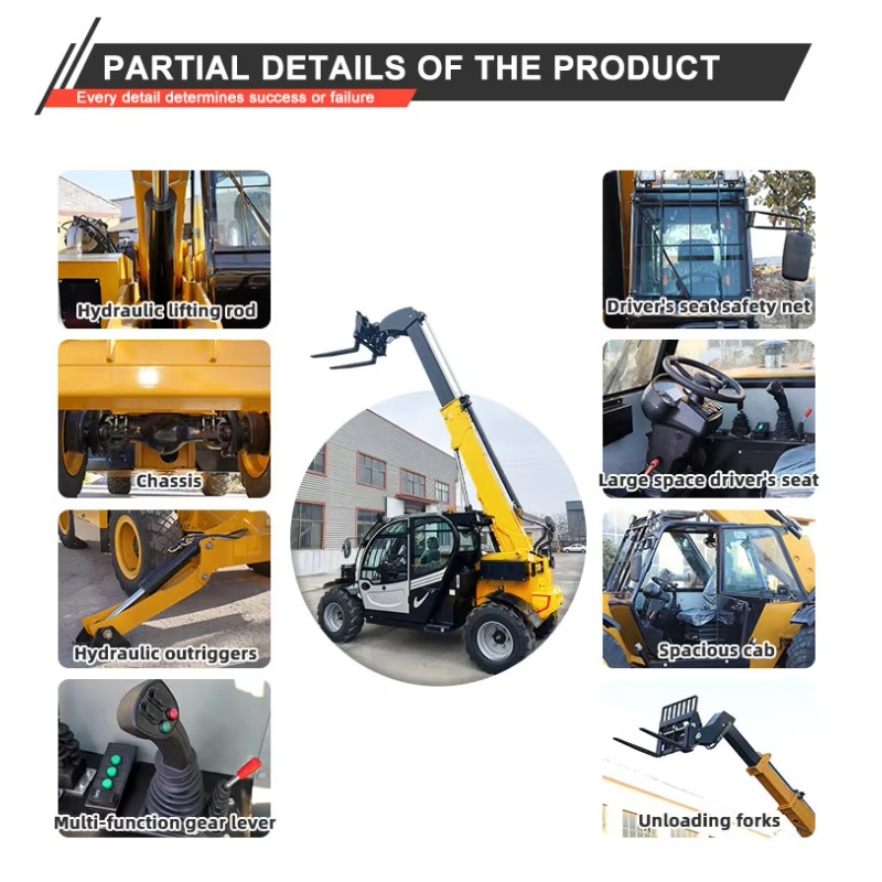 Telescopic Handler Boom - Manipulador Telescópico de Marca China, Montacargas