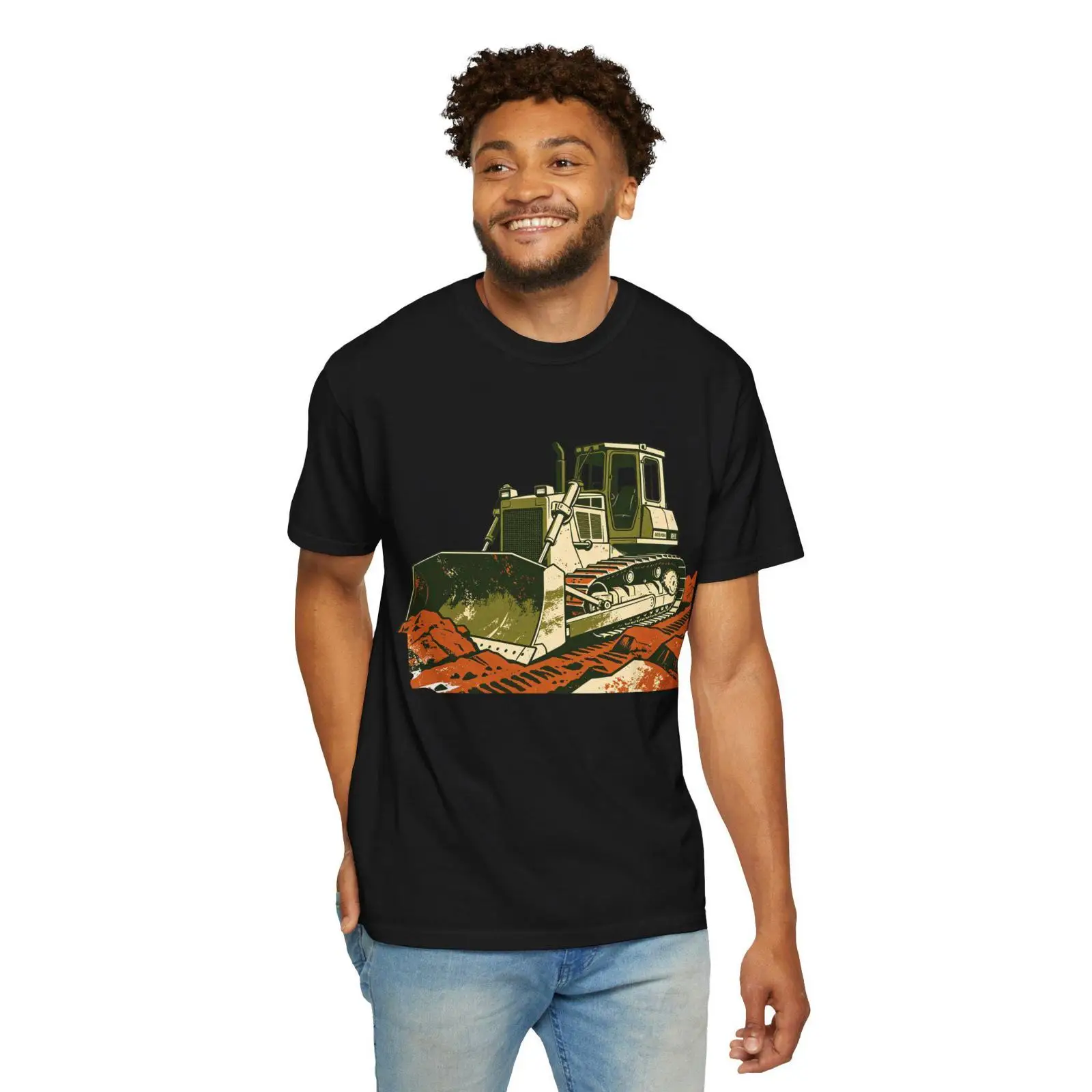 Heavy Equipment Operations - Camiseta vintage con diseño de bulldozer,
