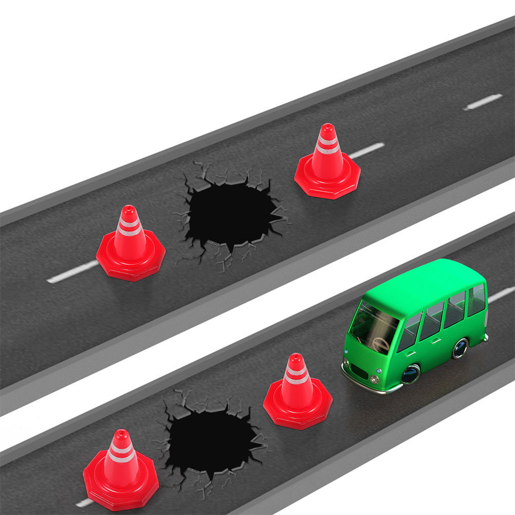 Road Traffic Cone - 24 Conos de Tráfico Mini, Material
