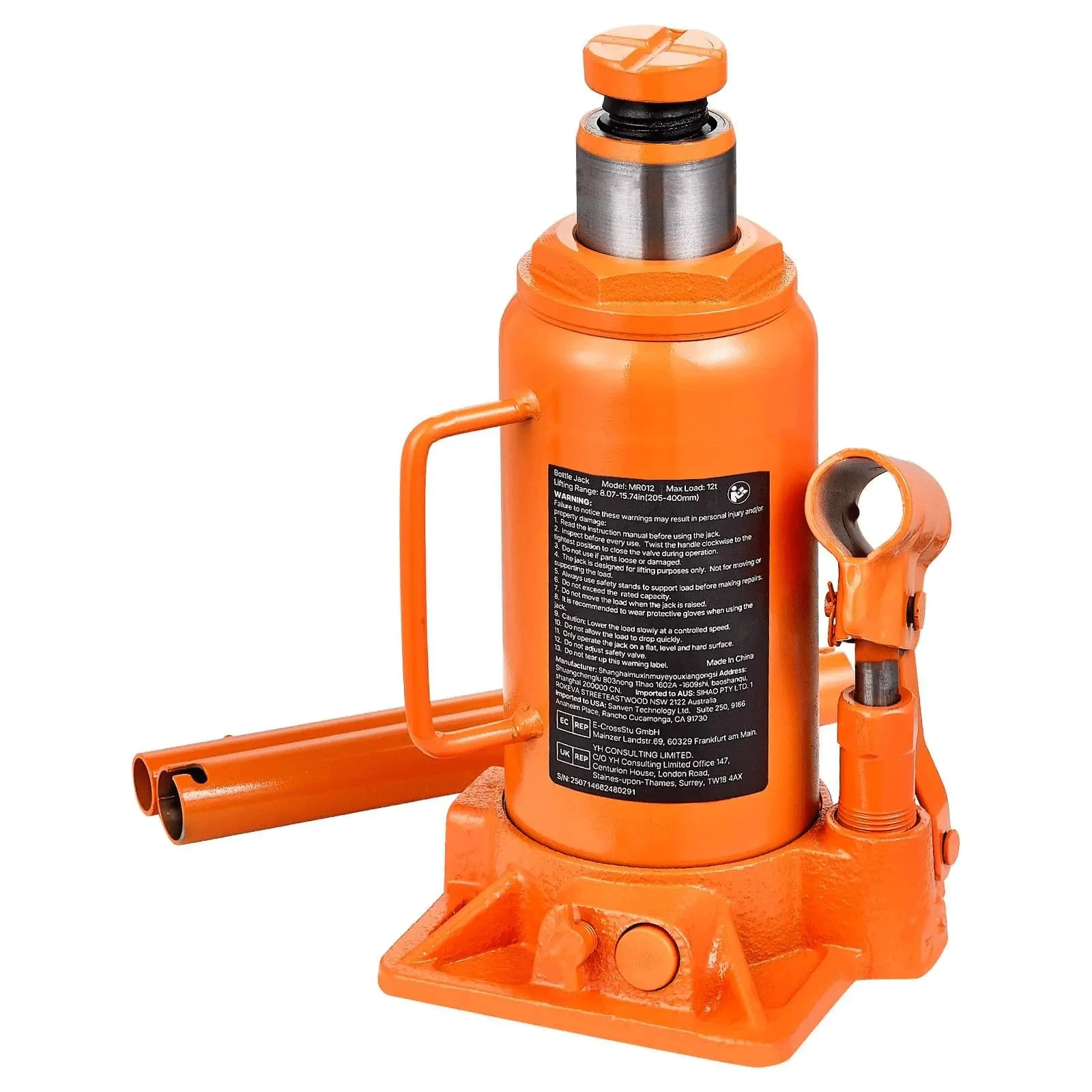 Gato hidráulico tipo botella d - Welding Heavy Equipment reseña y precio