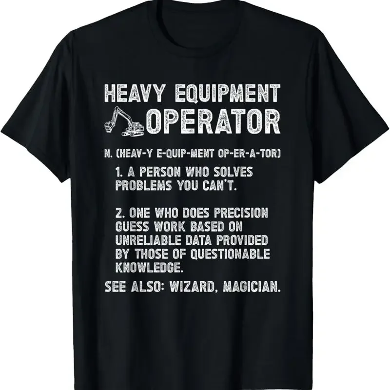 Camiseta con definición de ope - Heavy Equipment Definition reseña y precio