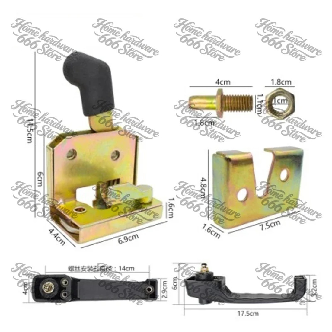 Manija de Puerta Metálica con  - Heavy Equipment Company reseña y precio