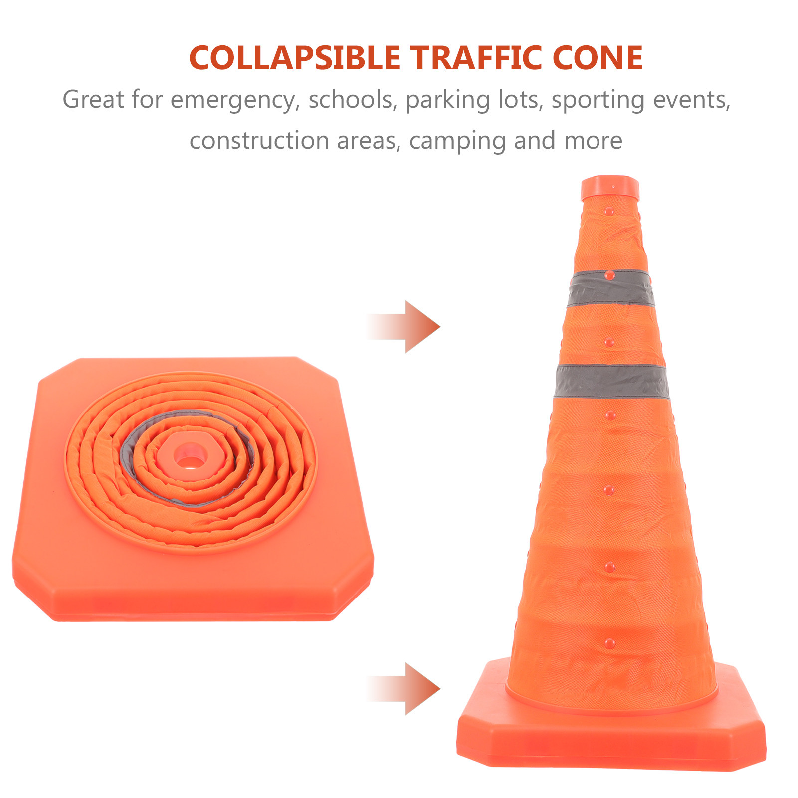 Cono de Tráfico Plegable Ahorr - Road Traffic Cone reseña y precio