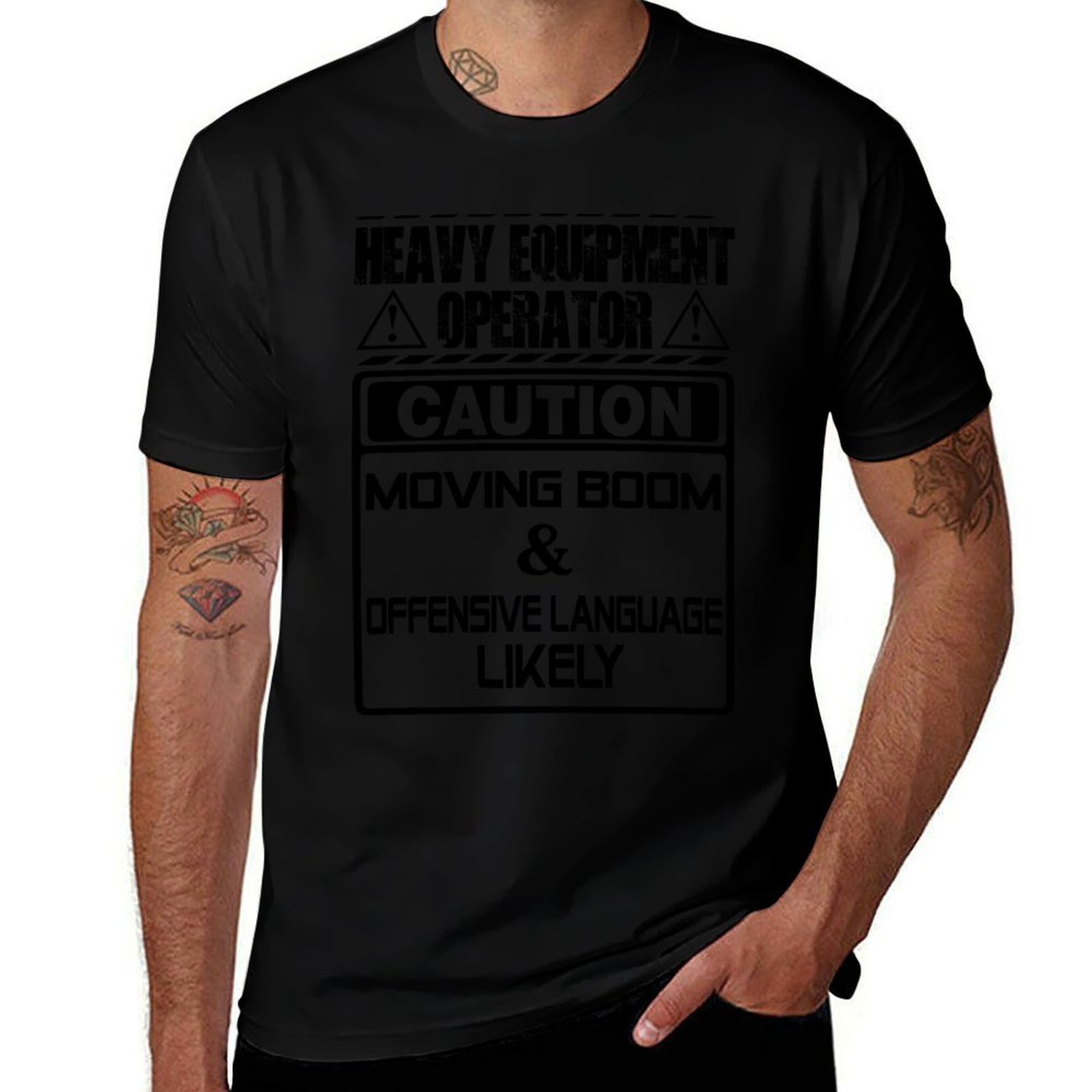Camiseta con estampado de esti - Heavy Equipment Operations reseña y precio